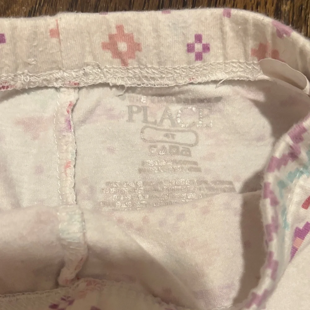 The Children's Place Pink and Green Patterned Leggings